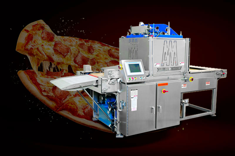 A Production Pizza Press Equipment for Sale at AM Manufacturing Company in Munster, IN